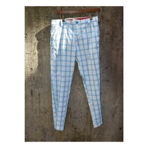 Puma Golf Blue & White Plaid Performance Pants – Men’s W30 L32